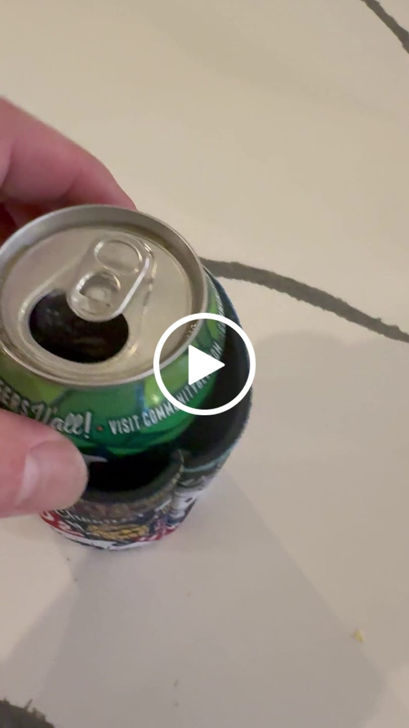 Customer video review of DW Logo Collage Coozie