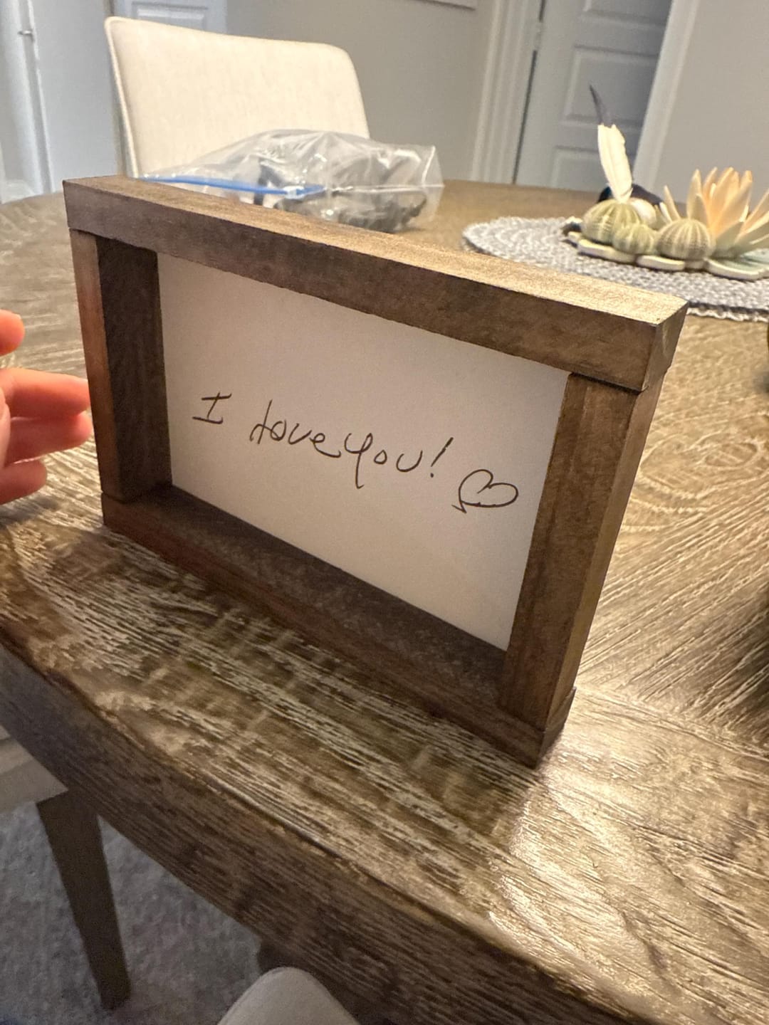 Customer photo review of Custom Handwriting Sign - Memorial Keepsake
