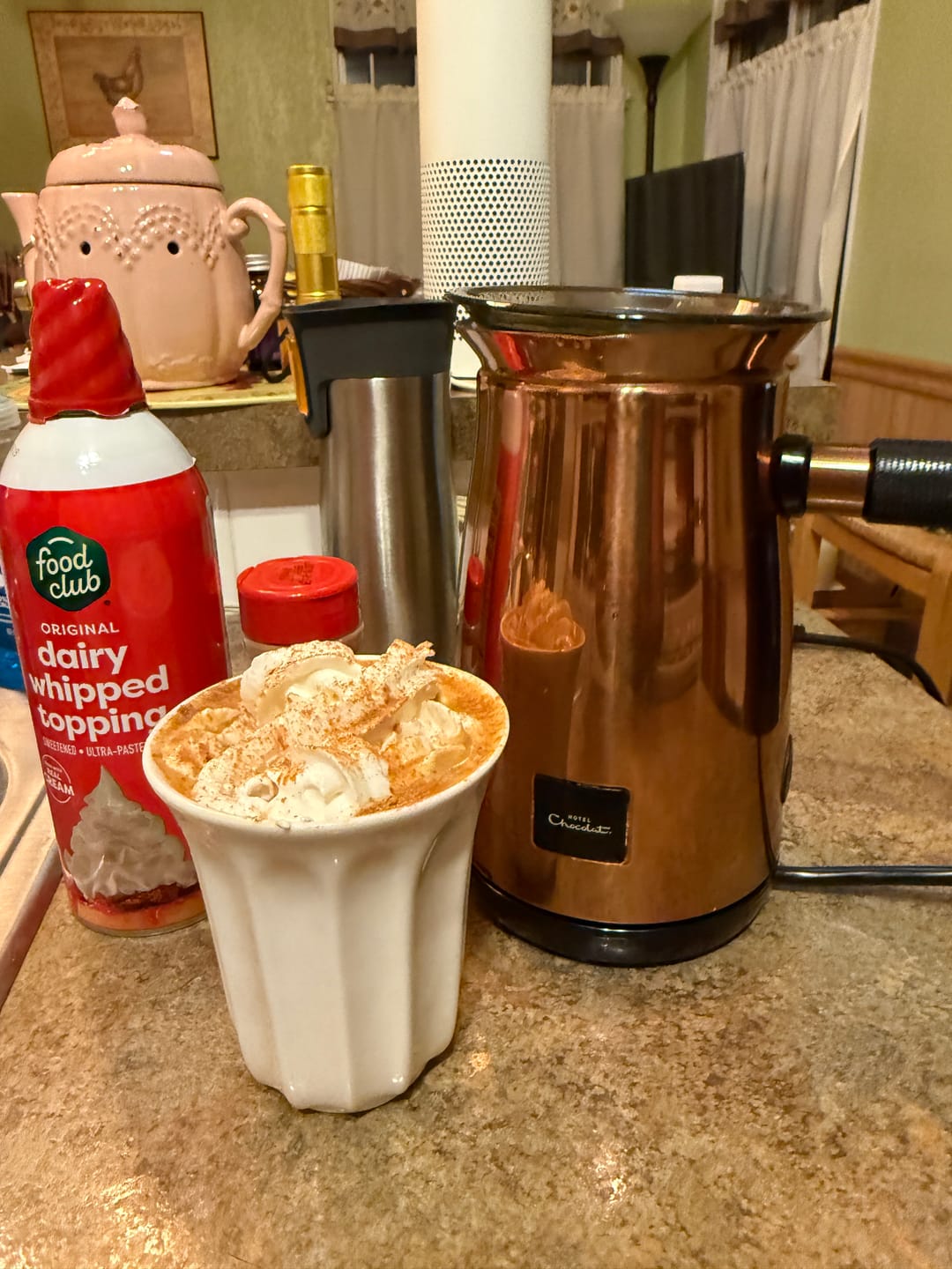 Customer photo review of Caffè Mocha Latte Hot Chocolate