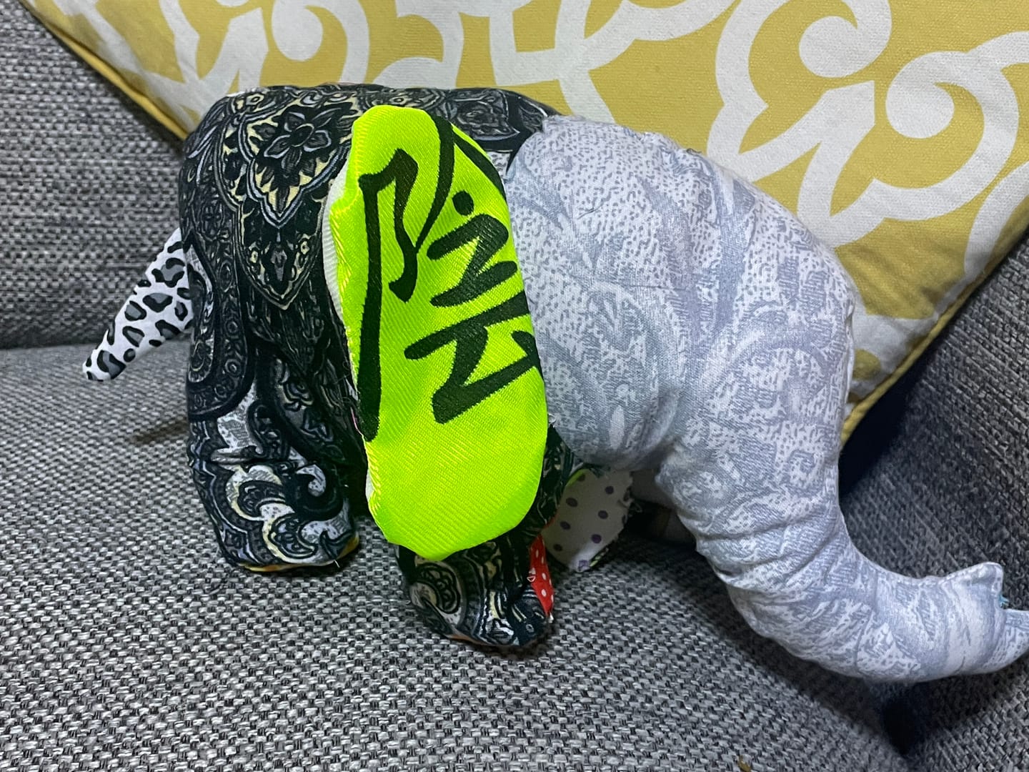 Customer photo review of 1kg Mixed Remnants Fabric Bag- Huge Variety