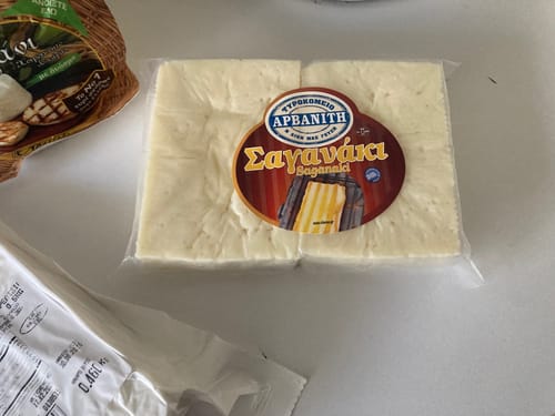 Customer photo review of Ready-to-Fry Greek Saganaki – Crispy Cheese Slices, 6 × 100g (600g)