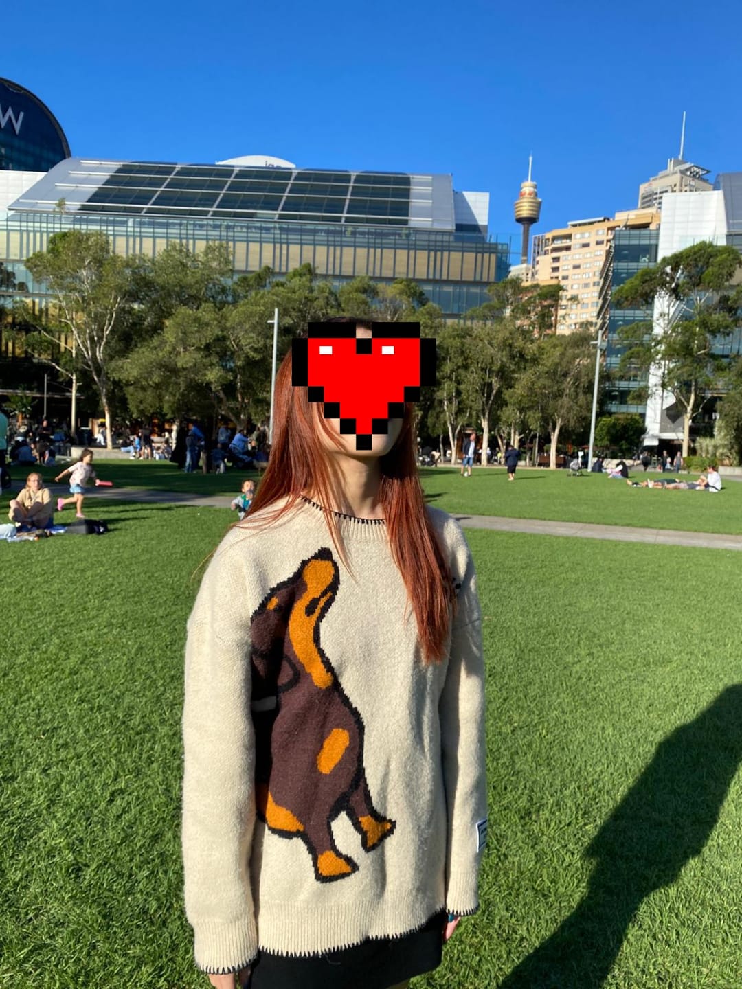 Customer photo review of Aelfric Eden Hand Drawn Dachshund Jacquard Sweater