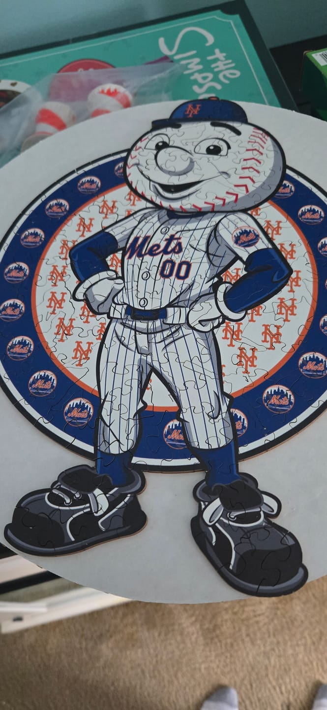 Customer photo review of New York Mets™ Mascot - Wooden Puzzle