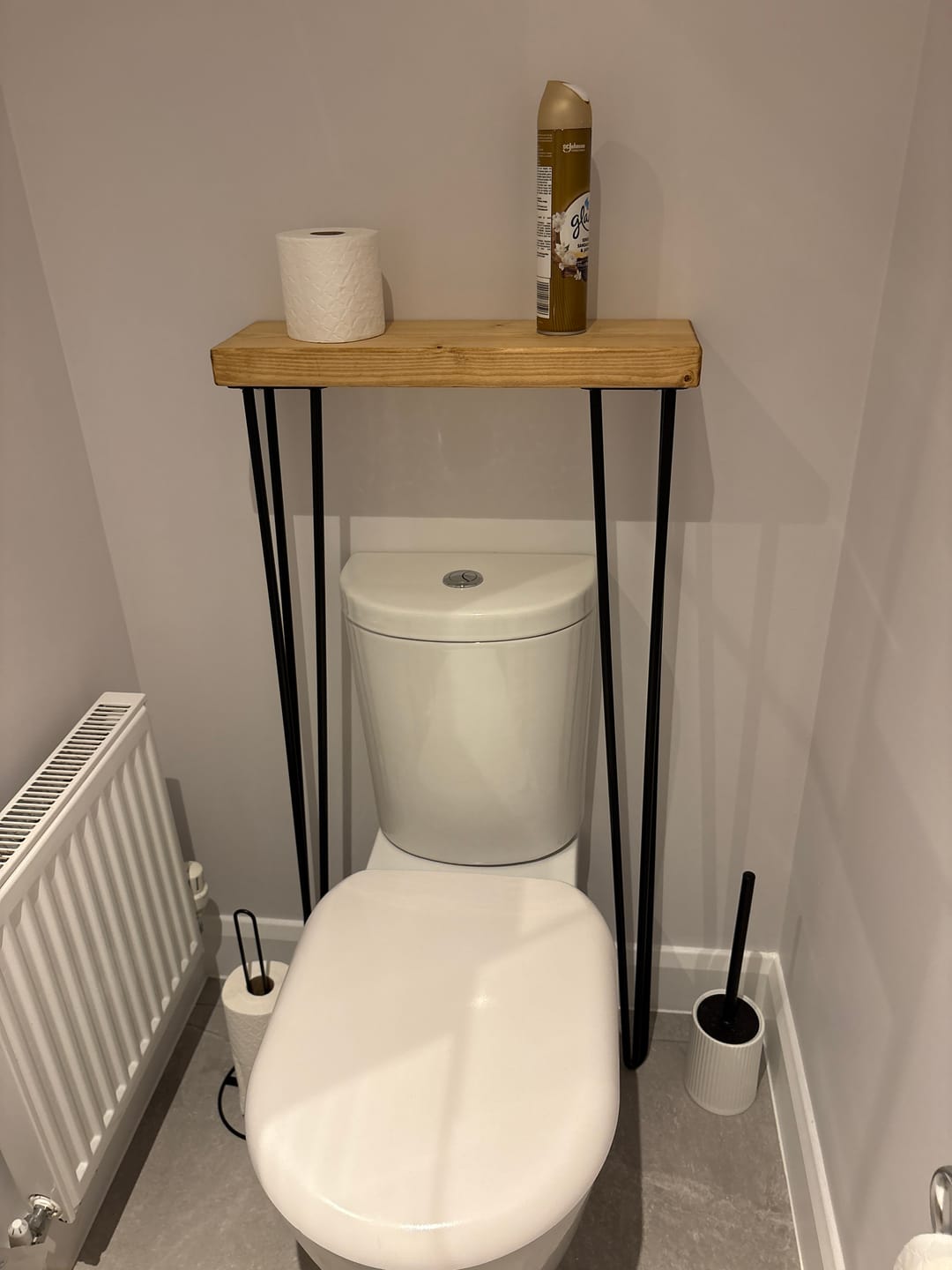 Customer photo review of Console Table 15cm Depth | Hairpin Leg
