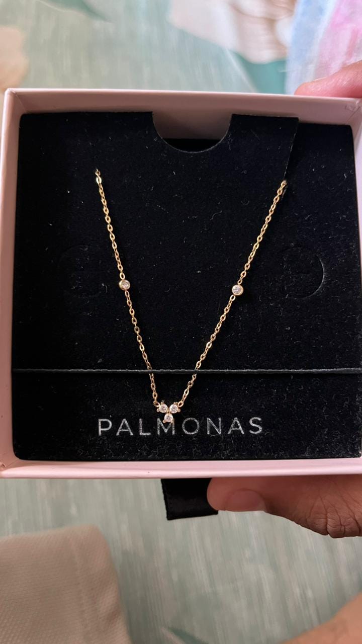 Customer photo review of Trio of Twinkle Necklace