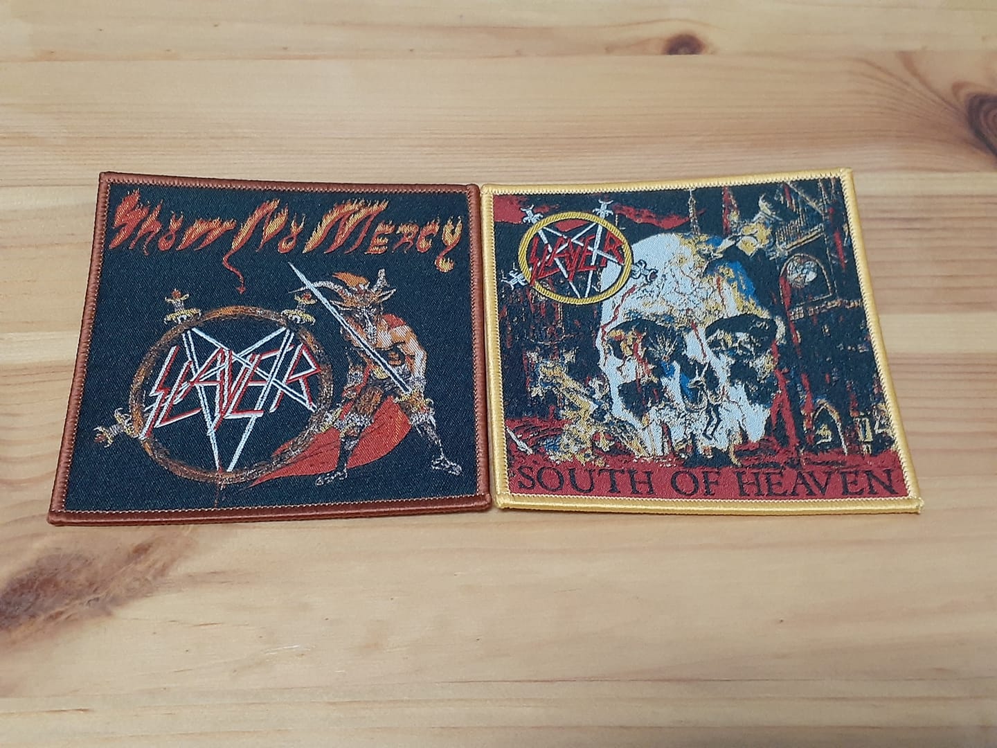 Customer photo review of Slayer - Show No Mercy -  Square Patch