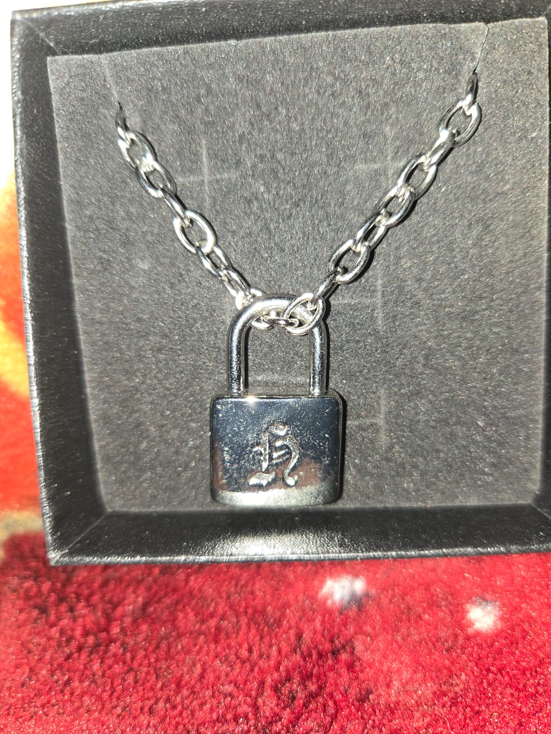 Customer photo review of SKZ World Tour Dominate: celebrATE Hyunjin Necklace