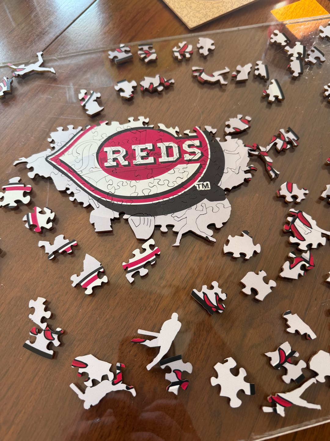 Customer photo review of Cincinnati Reds™ - Wooden Puzzle