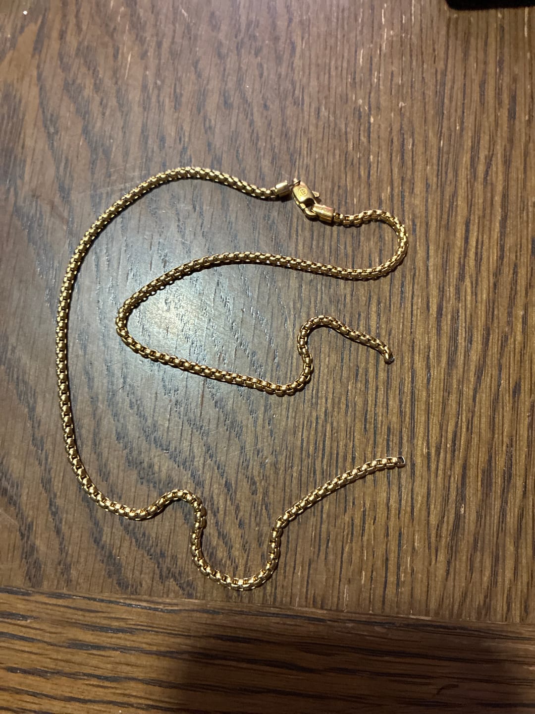 Customer photo review of Box Chain (Gold)