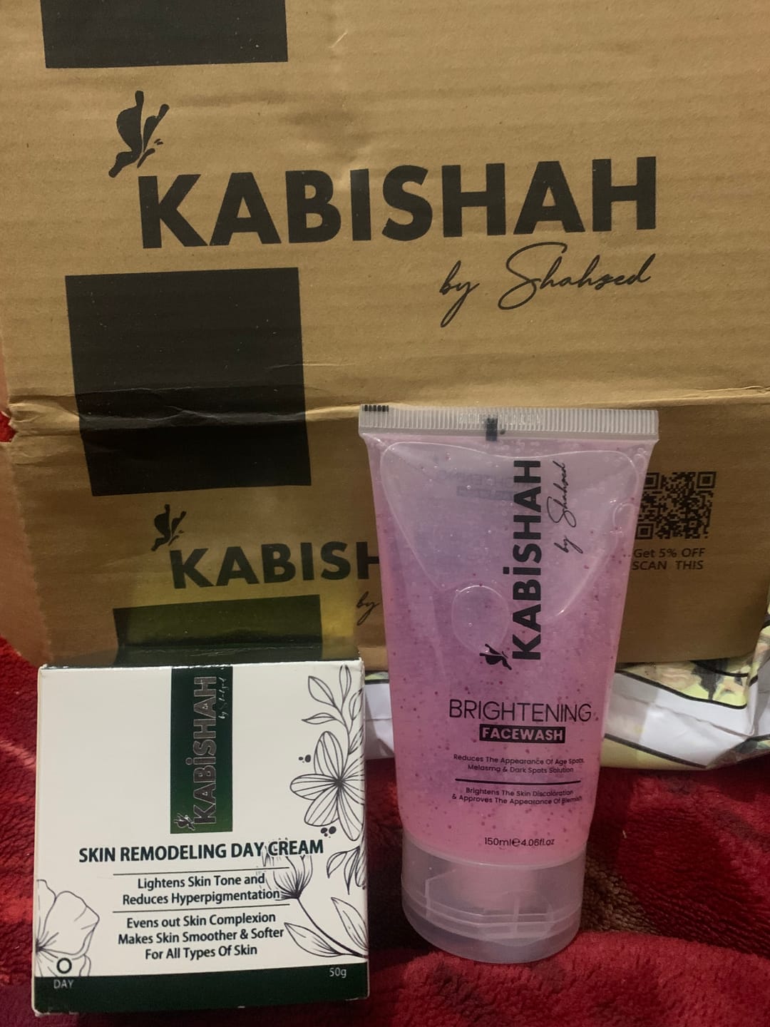 Customer photo review of Brightening Facewash 150ml