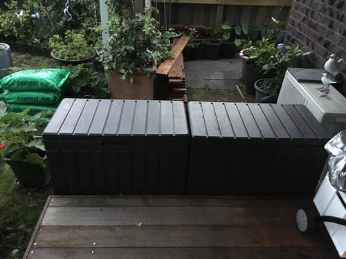 Customer photo review of Keter Kentwood Box 190L Graphite