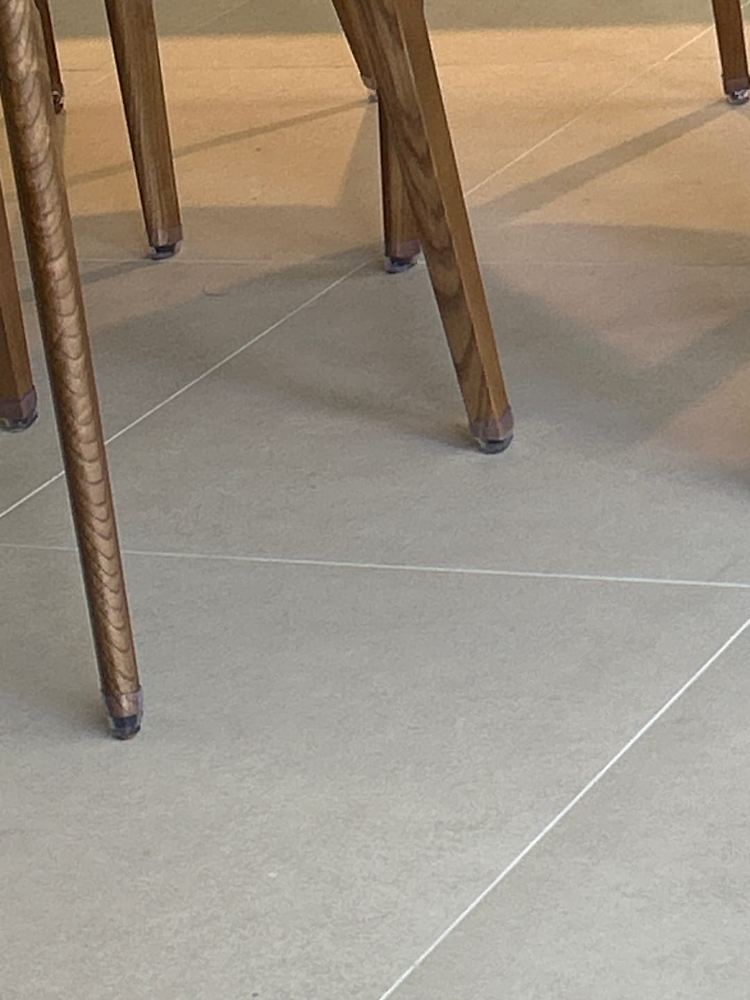 Customer photo review of Square Felt Silicone Chair Leg Protectors | Extra-Durable Chair Floor Protectors