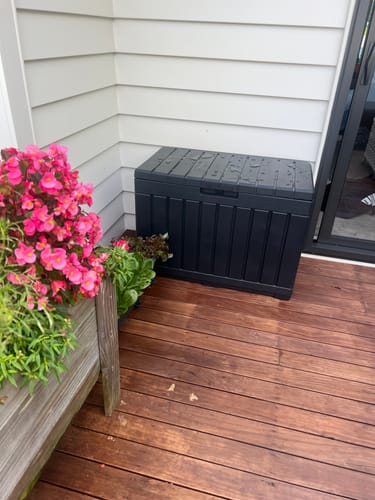 Customer photo review of Keter Kentwood Box 190L Graphite