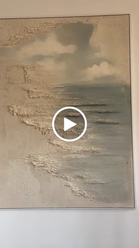 Customer video review of Plaster Art Texture Painting #SG421
