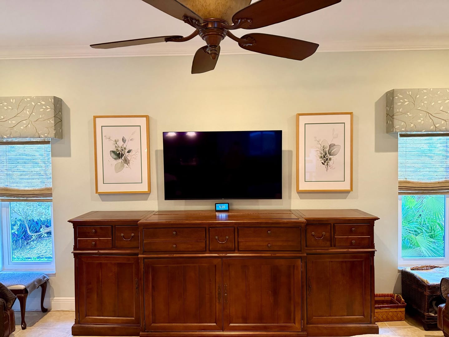 Customer photo review of Green Watercolor Botanical Herbal Wall Art Set of 3 Prints