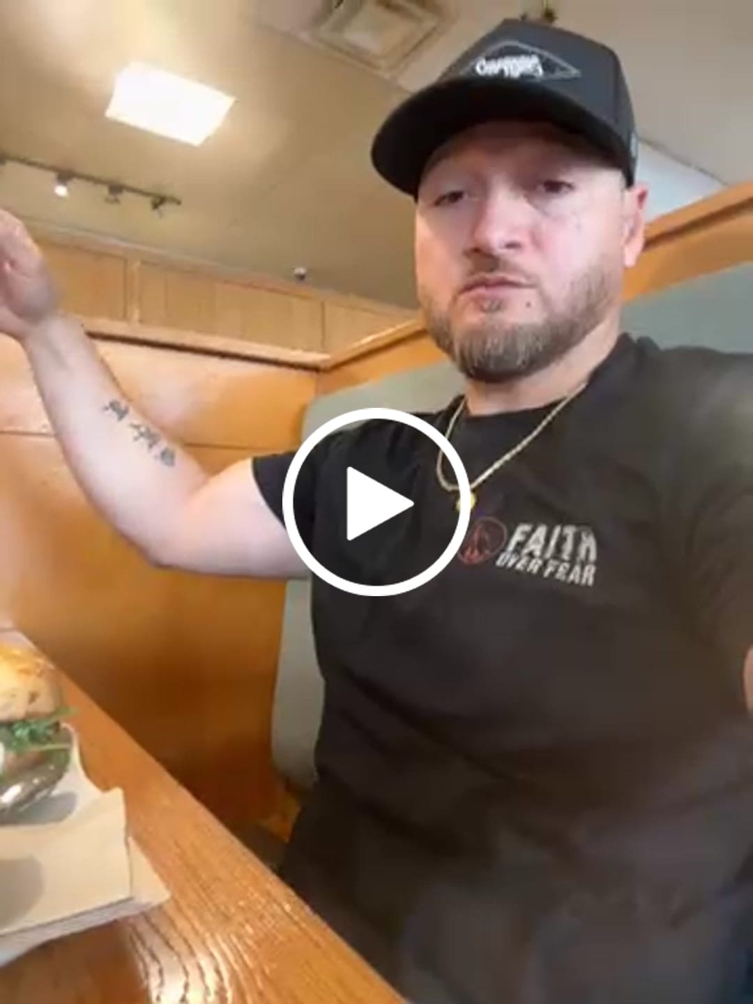 Customer video review of Faith Over Fear Shirt