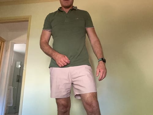 Customer photo review of Ultra-Stretch 5" Chino Shorts - Dusk