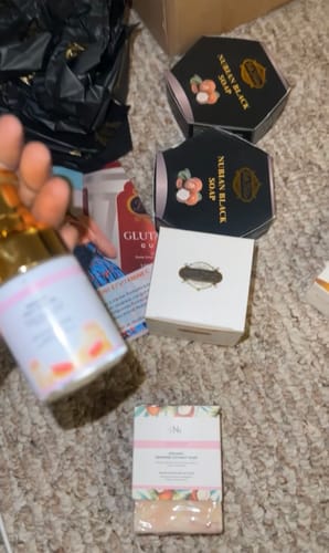 Customer photo review of NEW NUBIAN BLACK SOAP with argan oil