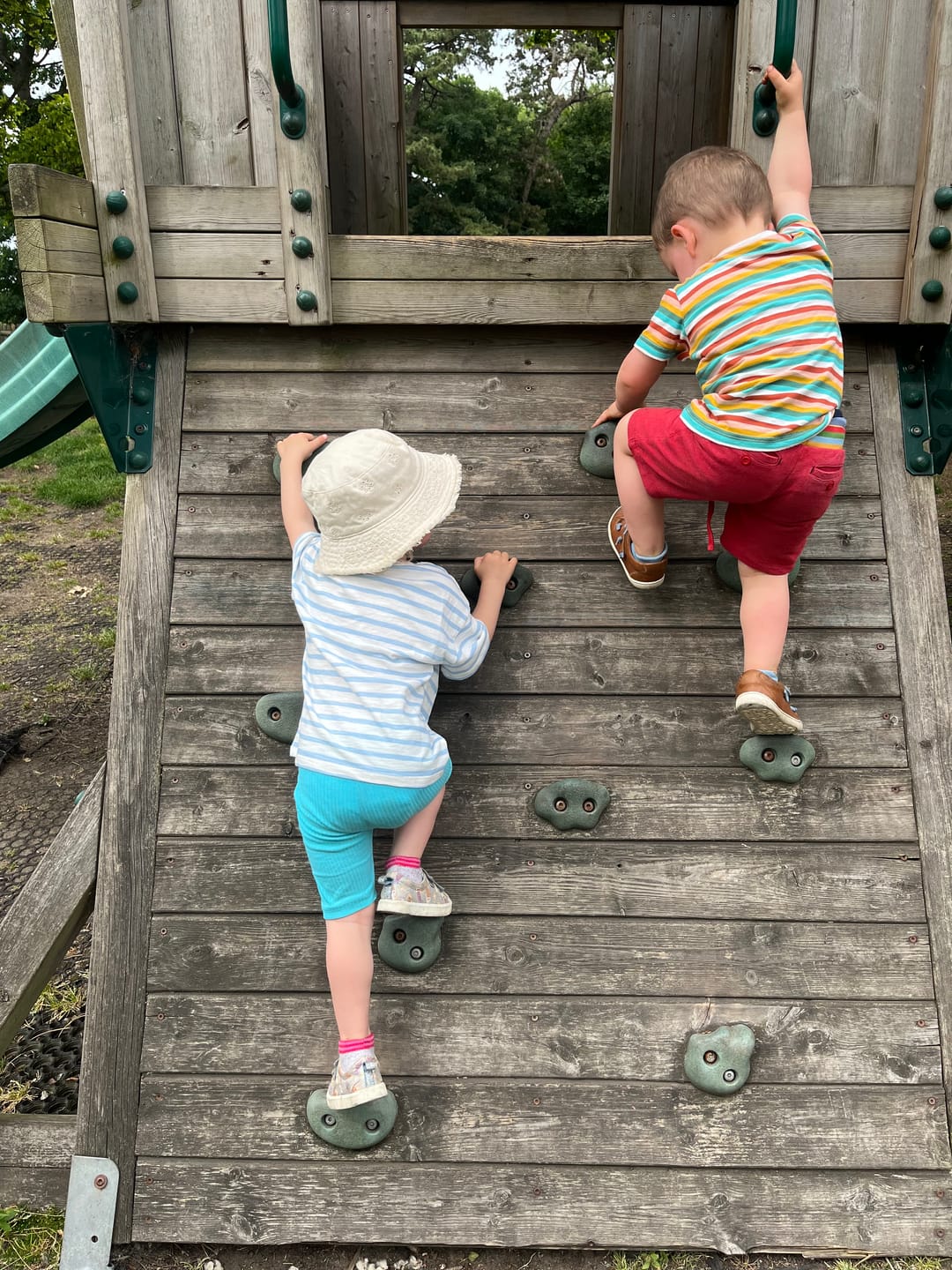 Customer photo review of Red Marl Comfy Jogger Shorts