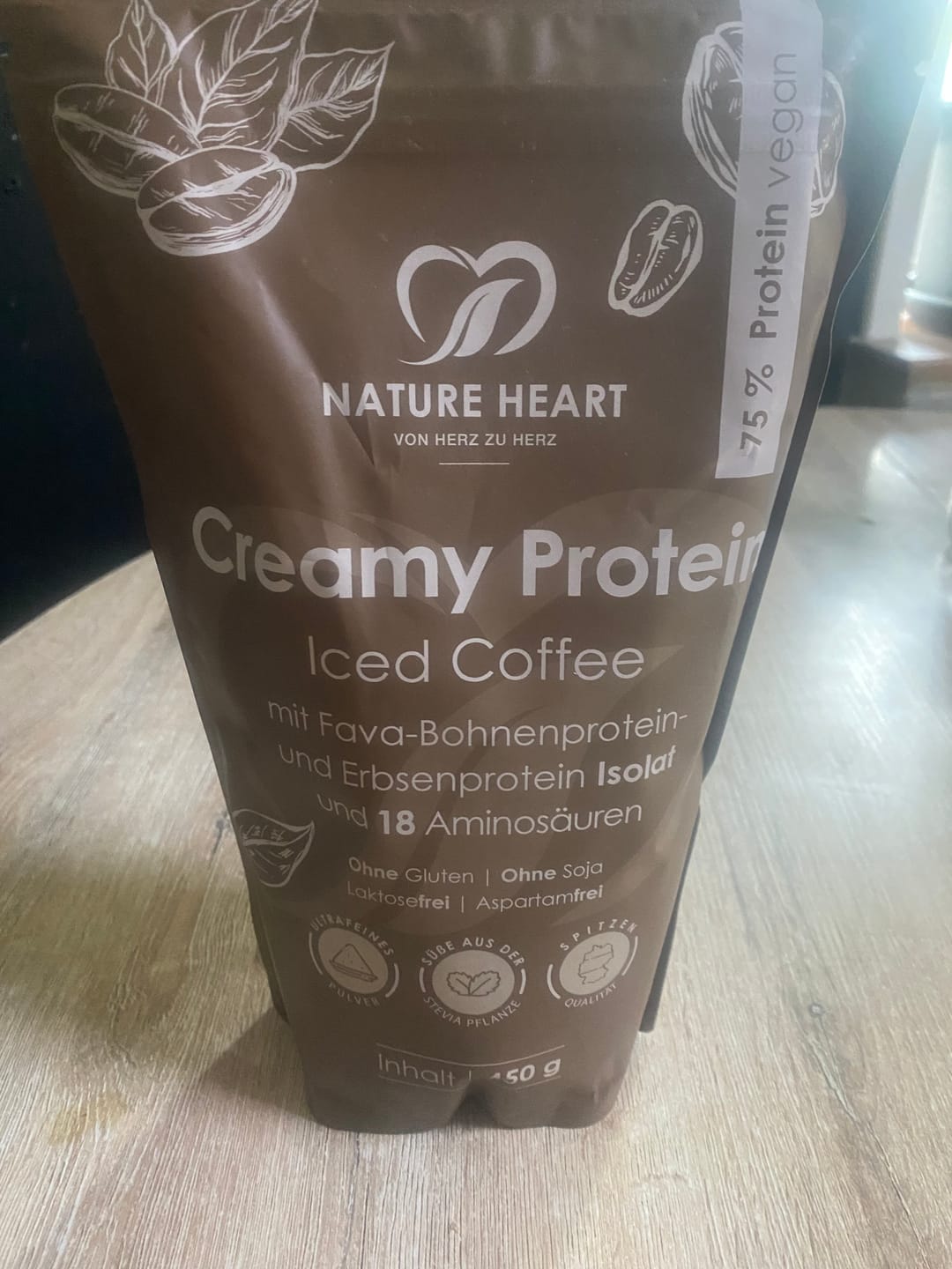Customer photo review of Creamy Protein Iced Coffee