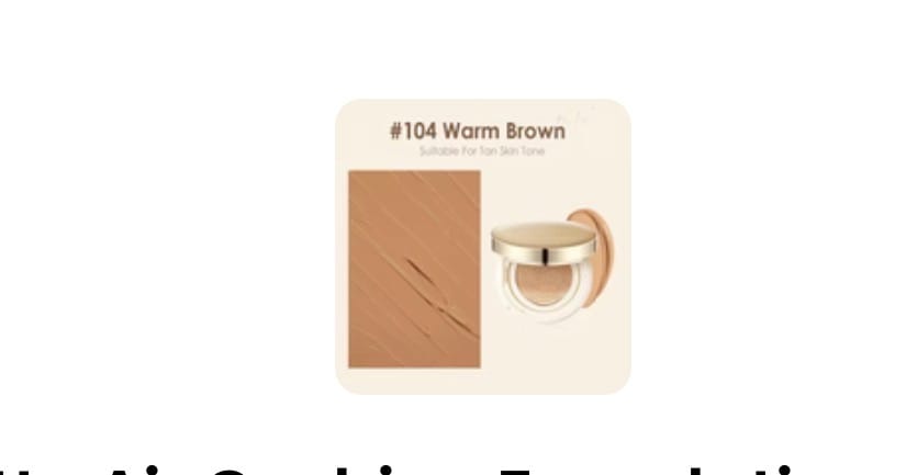 Customer photo review of Matte Air Cushion Foundation
