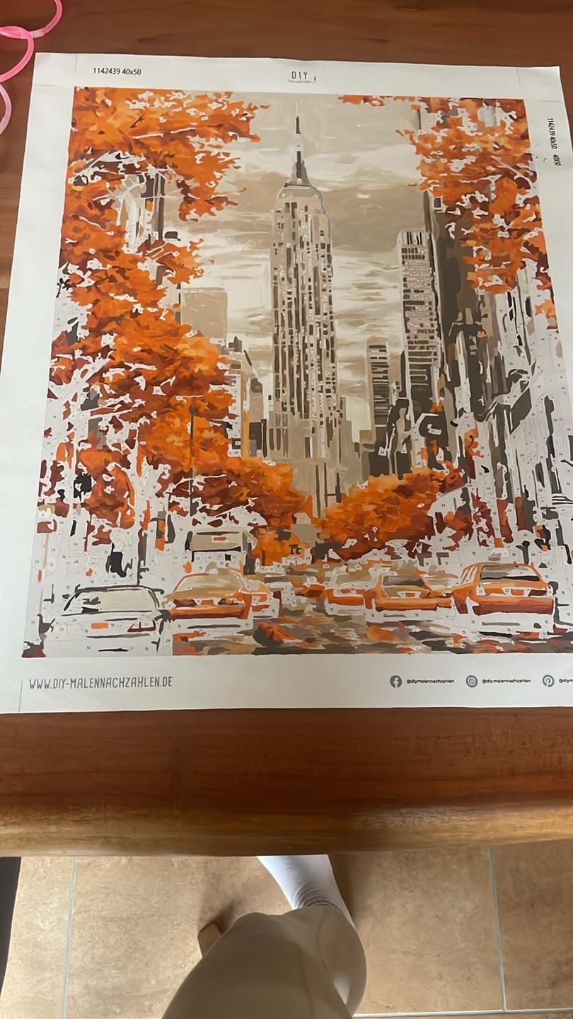 Customer photo review of Malen nach Zahlen - New Yorker Herbst