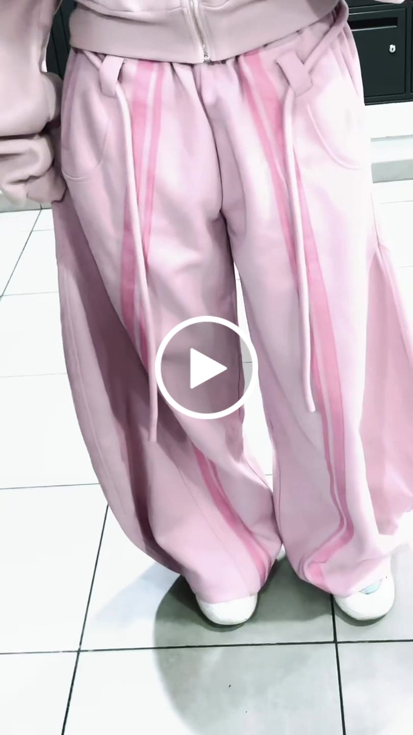 Customer video review of Aelfric Eden Stripe Super Baggy Barrel Sweatpants