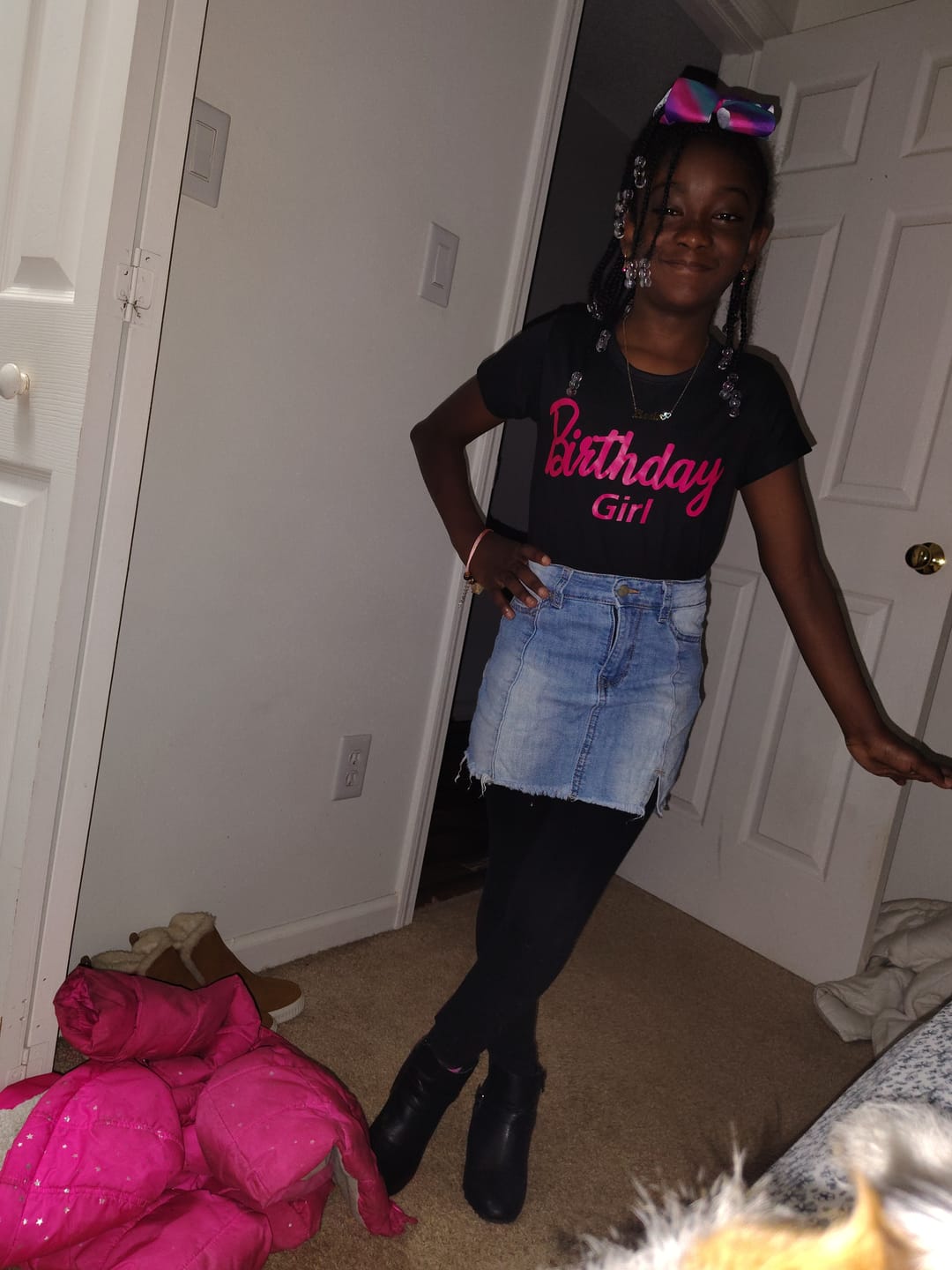 Customer photo review of Kids Iced Hearts Name Necklace