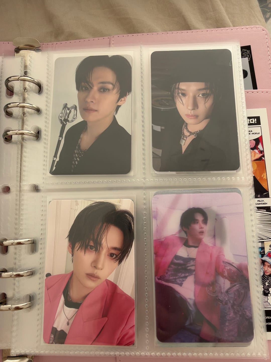 Customer photo review of PREMIUM PHOTOCARD SLEEVES - PINK VERSION (61x91MM)
