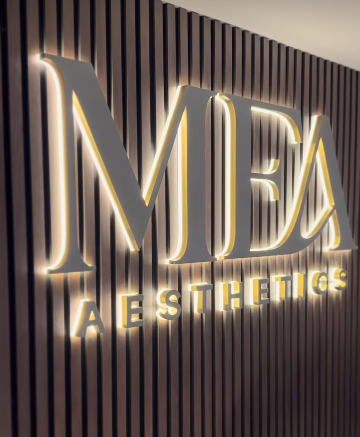 Customer photo review of Custom Backlit & Frontlit Letters - QUOTE ONLY