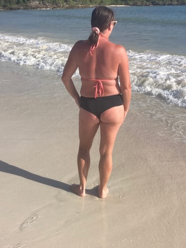 Customer photo review of 'Empower' Mid Rise Cheeky Bikini Bottom