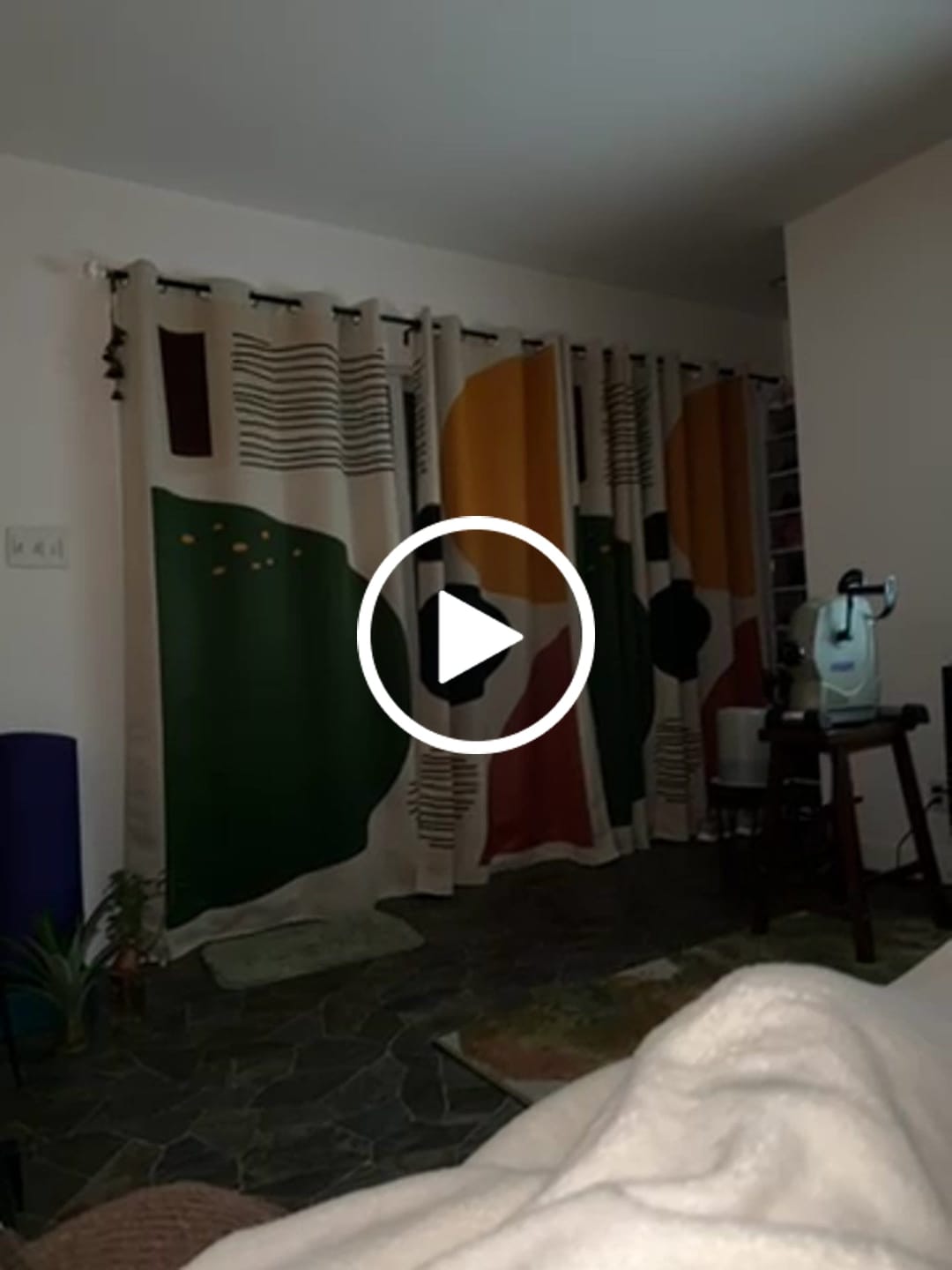 Customer video review of Abstract Art Geometric Mid Century Modern Blackout Window Curtains ROHE - 2 Panels