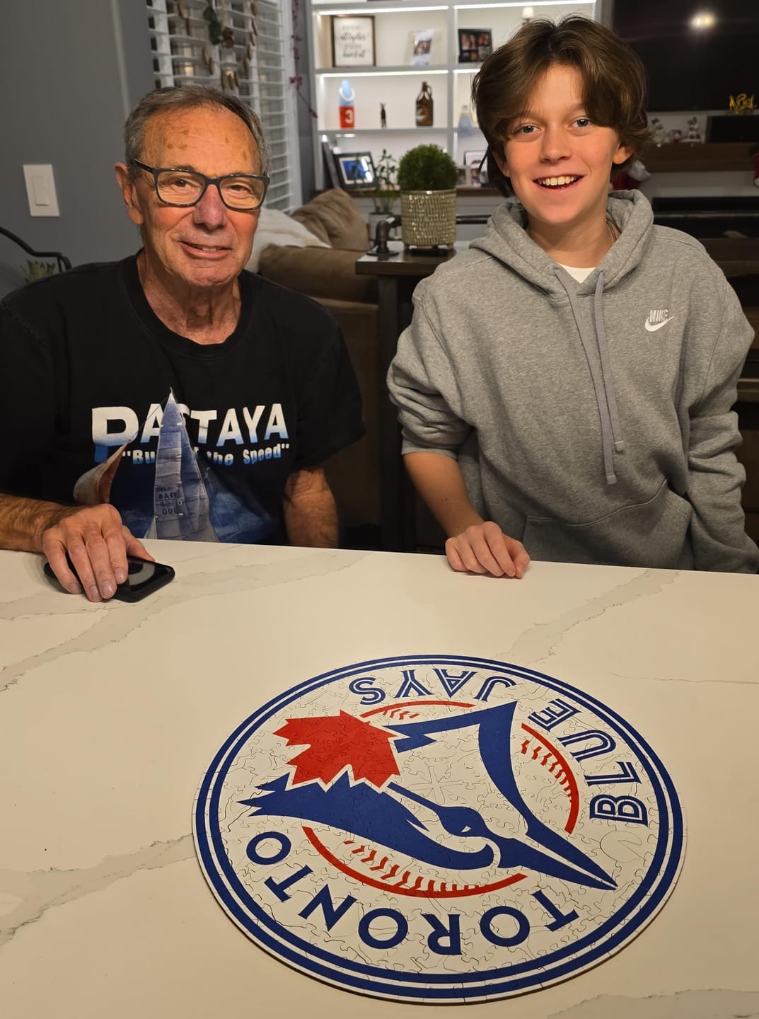 Customer photo review of Toronto Blue Jays™ - Wooden Puzzle