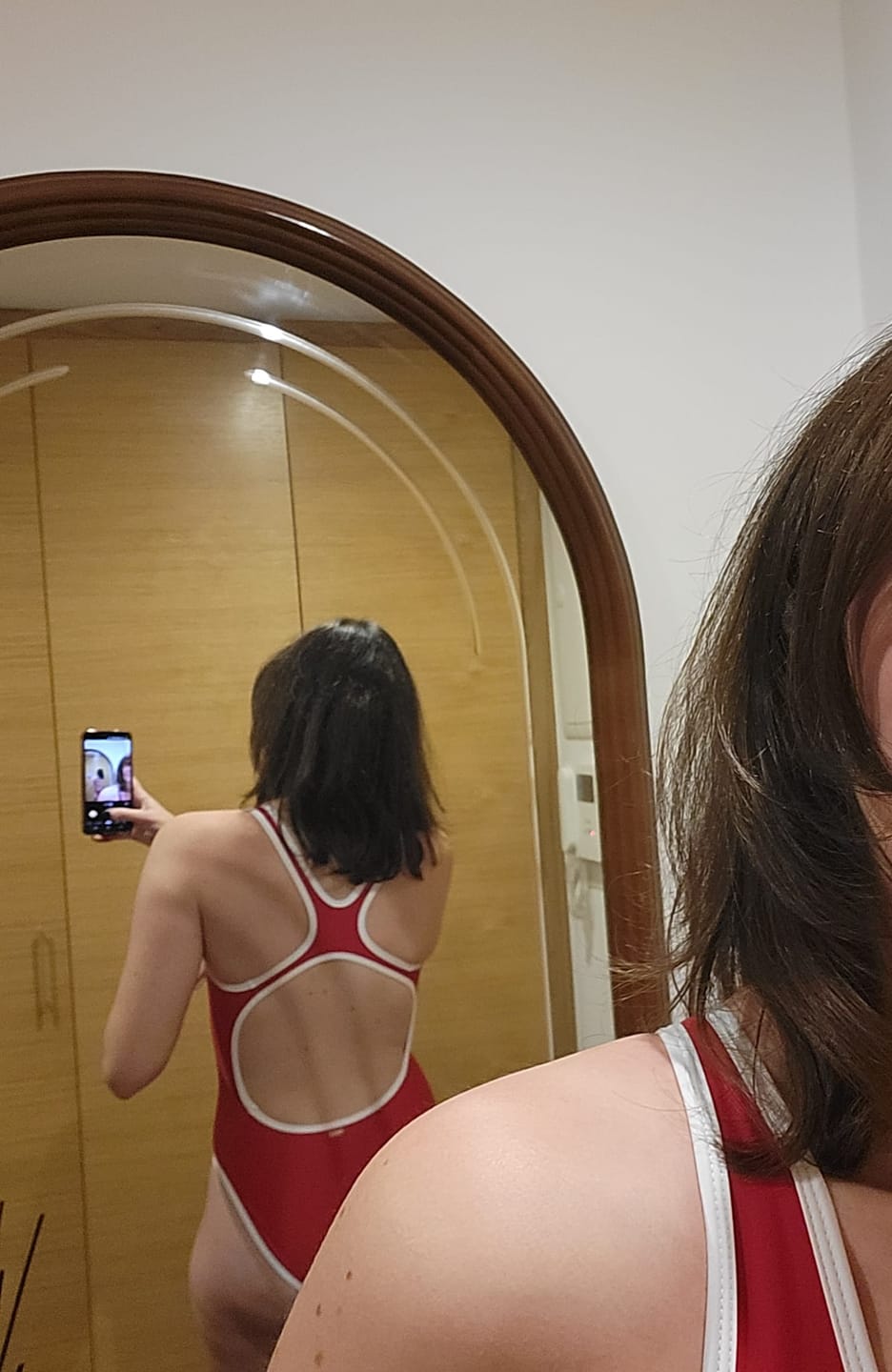 Customer photo review of Halo Onepiece - Crimson