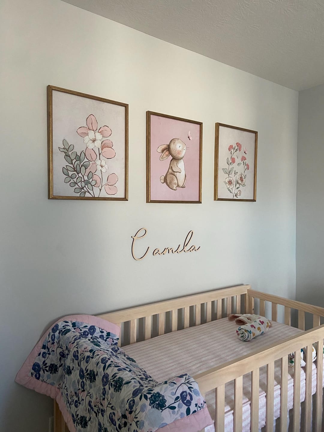 Customer photo review of Wood Name Sign