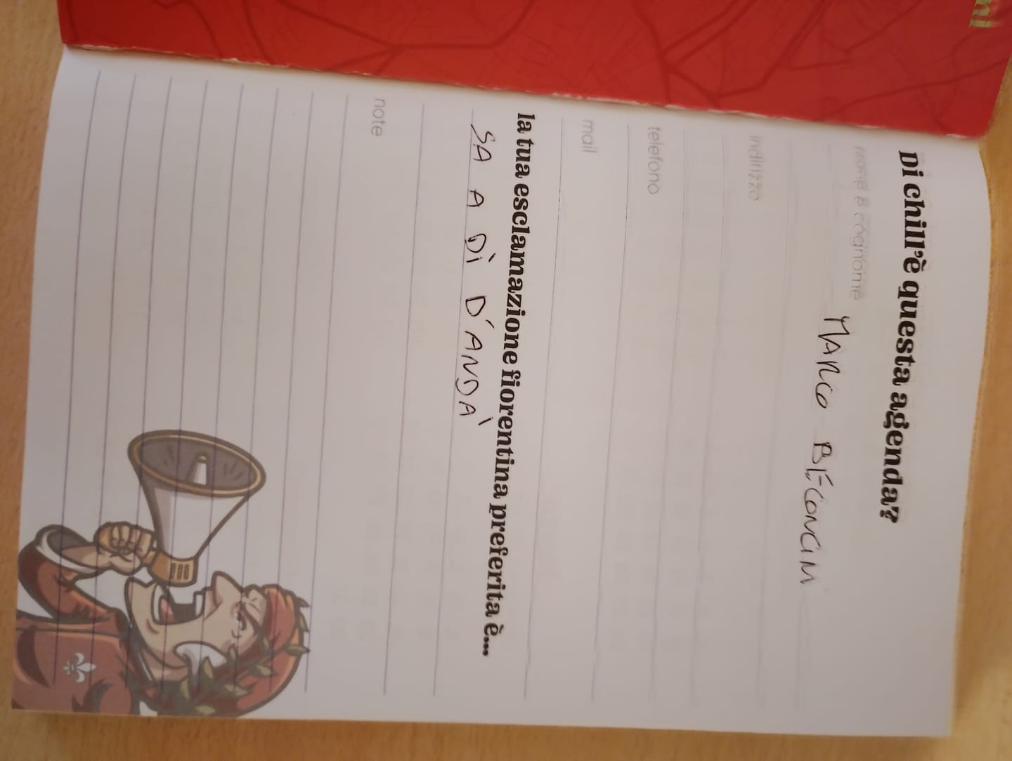 Customer photo review of AGENDA DEI FIORENTINI 2026