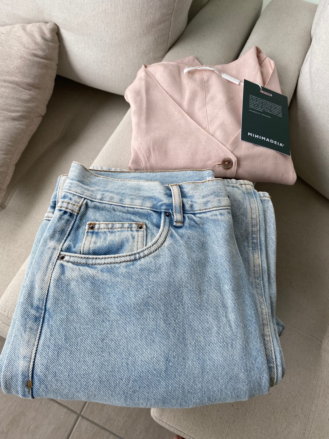 Customer photo review of Colete Calêndula Rosa Claro