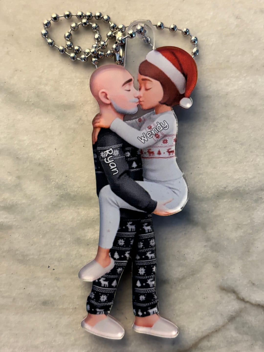 Customer photo review of Christmas Gifts For Husband And Wife - Personalized Acrylic Ornament