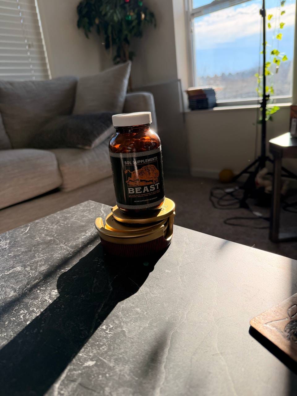 Customer photo review of Sol Supplements BEAST: Freeze-Dried Male  Bison Organ Complex