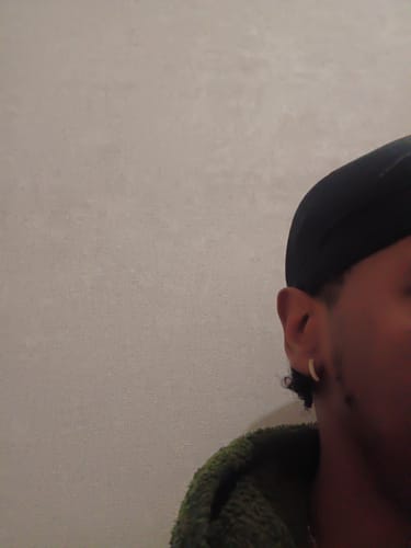 Customer photo review of HOOPS EARRINGS. - GOLD