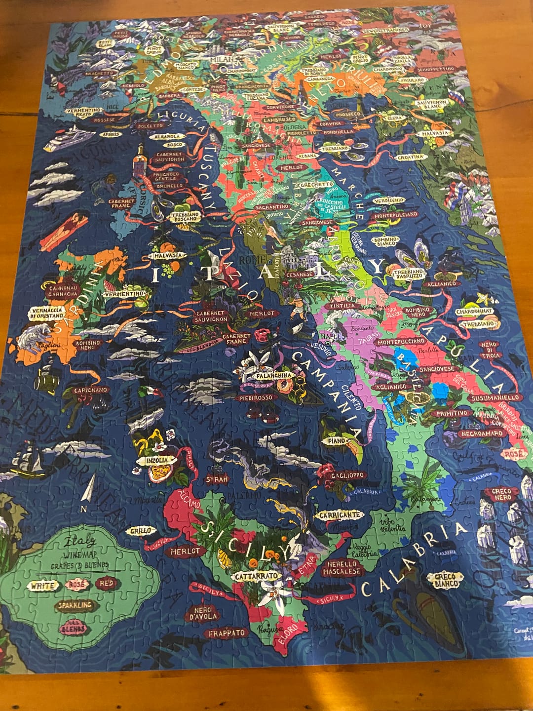 Customer photo review of Italy Wine Puzzle