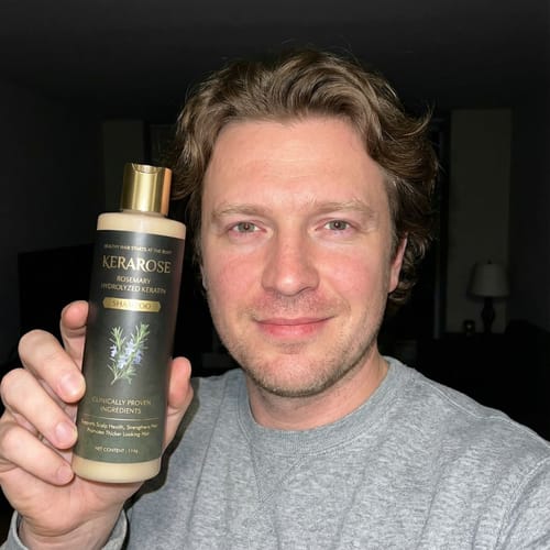 Customer photo review of Kerarose Rosemary Shampoo