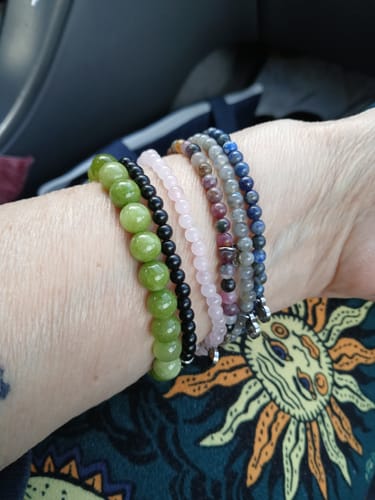 Customer photo review of Rose Quartz Bracelet Mini