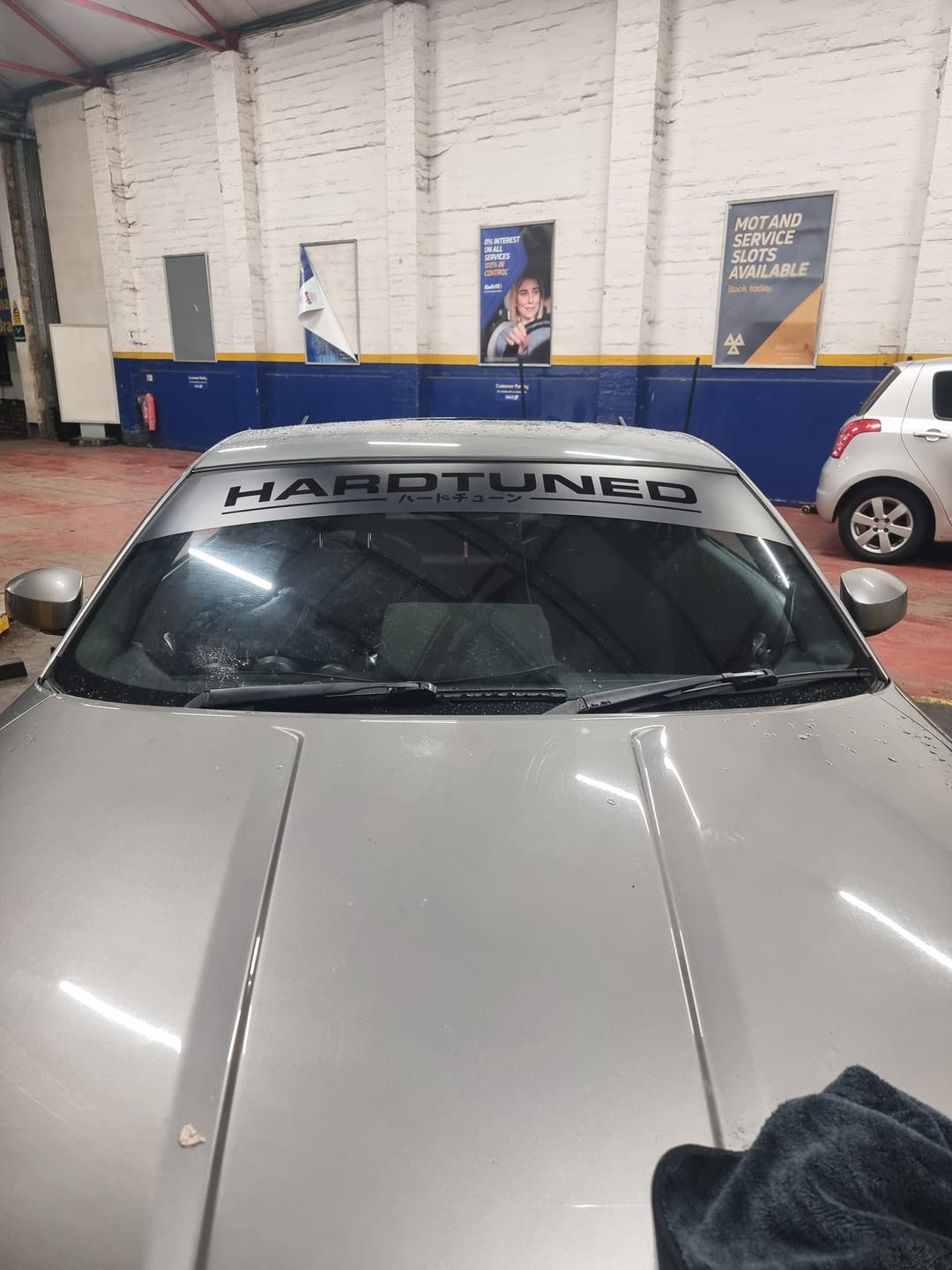 Customer photo review of HardTuned Window Banner - Modern