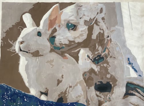 Customer photo review of Custom Pet Paint By Numbers