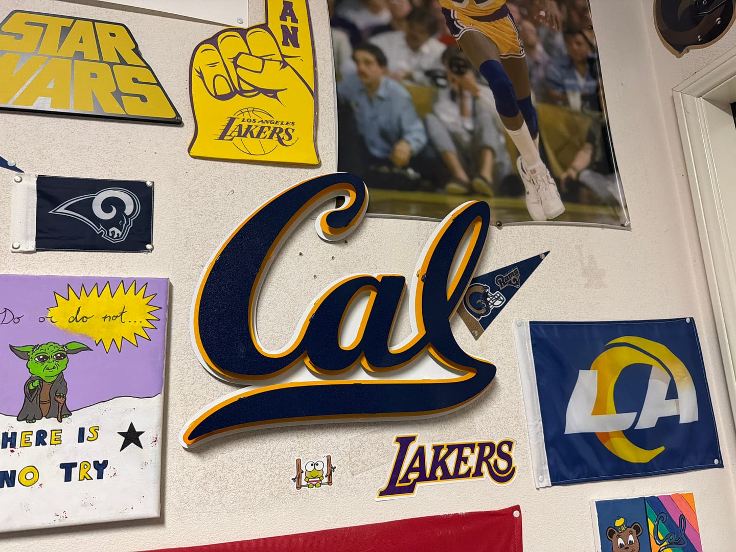 Customer photo review of California Cal Berkeley Golden Bears Script 3D Metal Wall Art