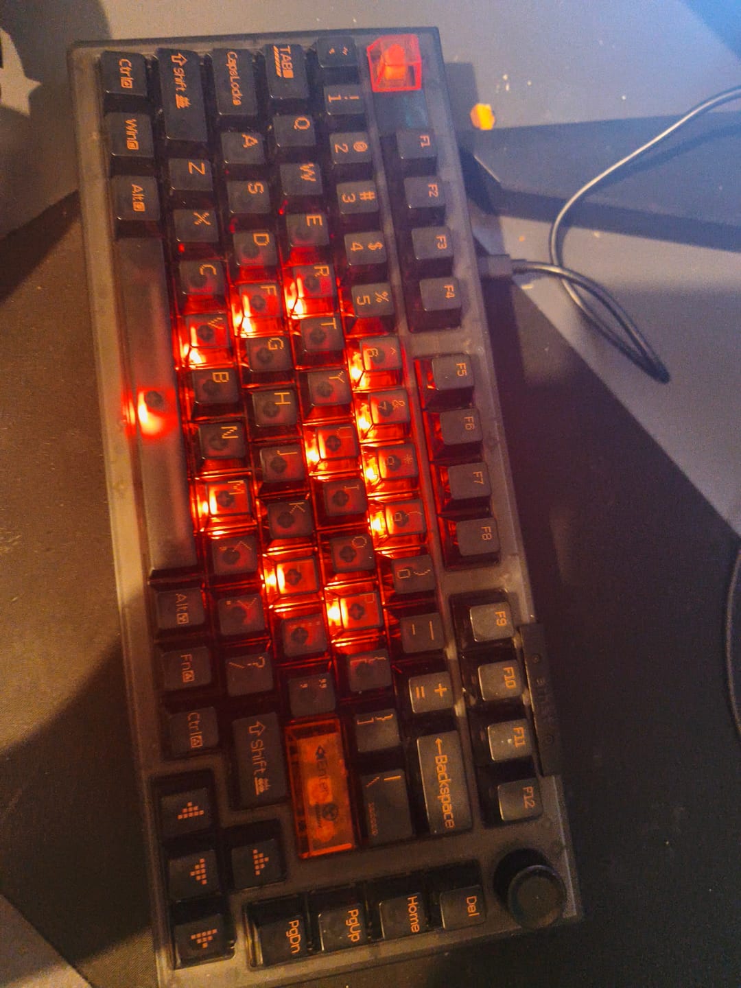 Customer photo review of Darmoshark Top75 HE Wired Klavye (Manyetik Switch / HE)