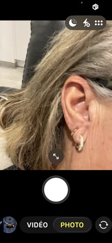 Customer photo review of HOOPS EARRINGS. - GOLD