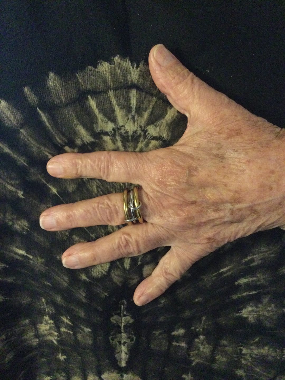 Customer photo review of Irene - Stacked Ring Sleek Stainless Steel