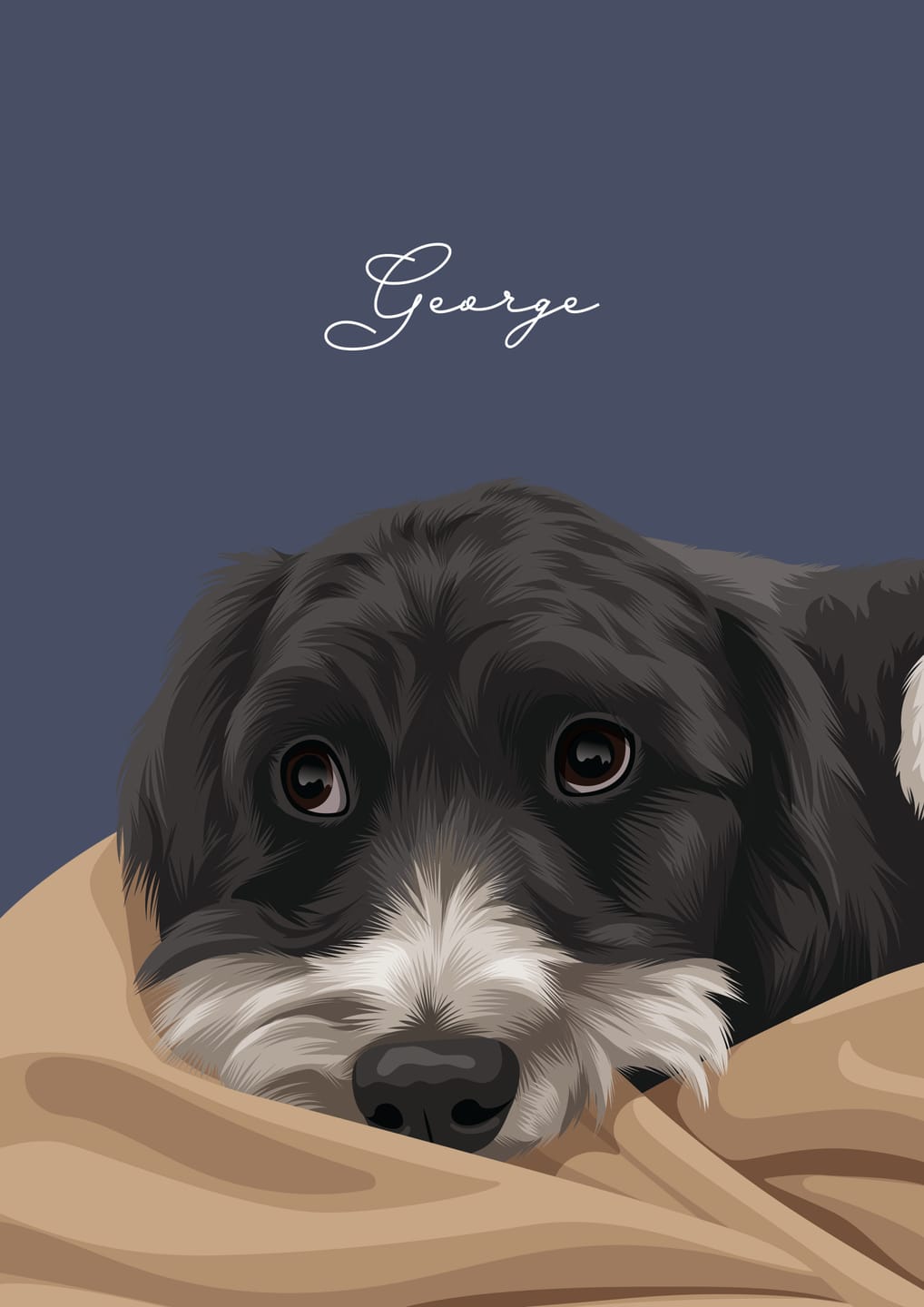 Customer photo review of Custom Pet Portrait - One Pet